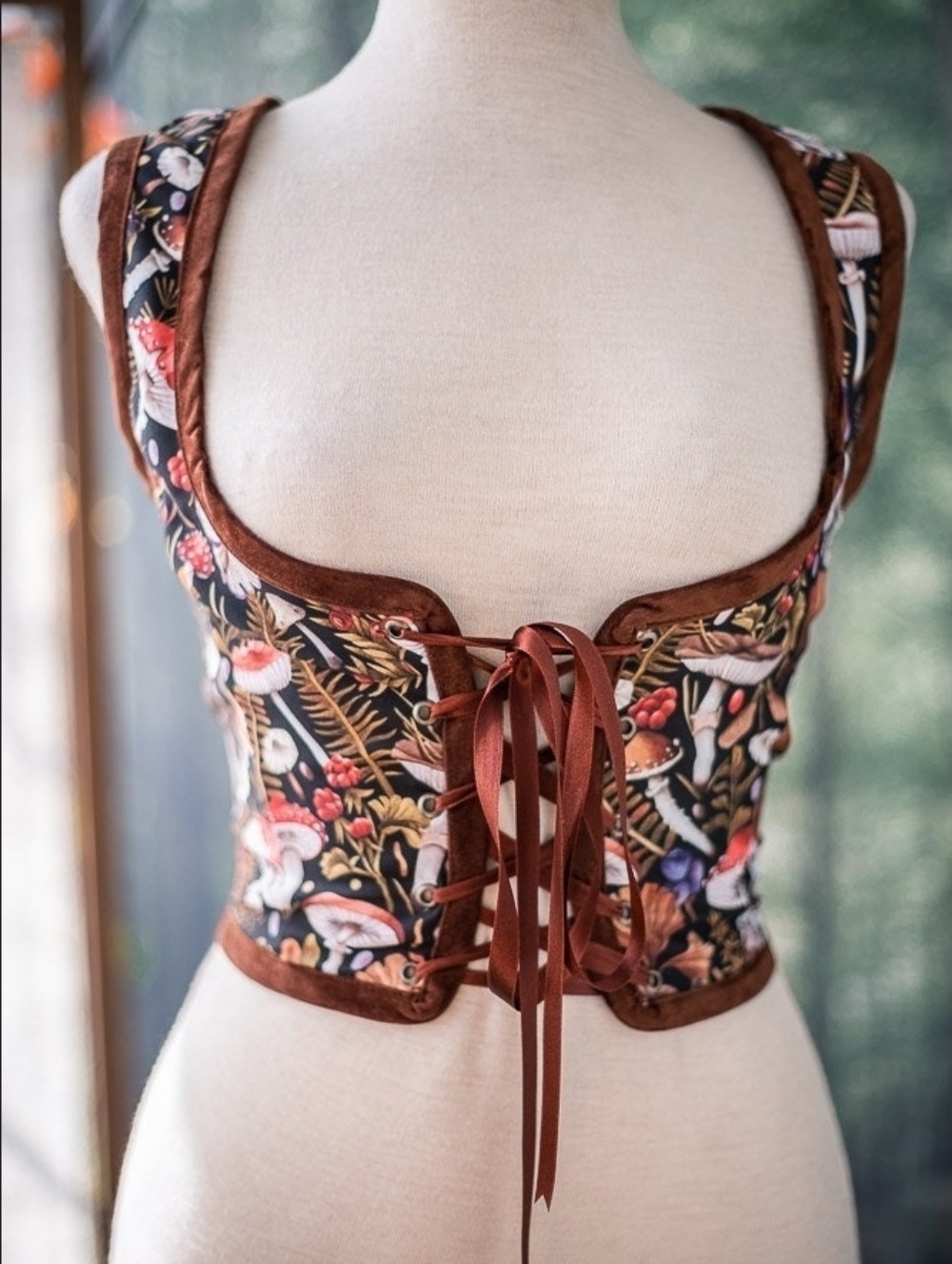 Mushroom Corset Bodice XS - S NEW